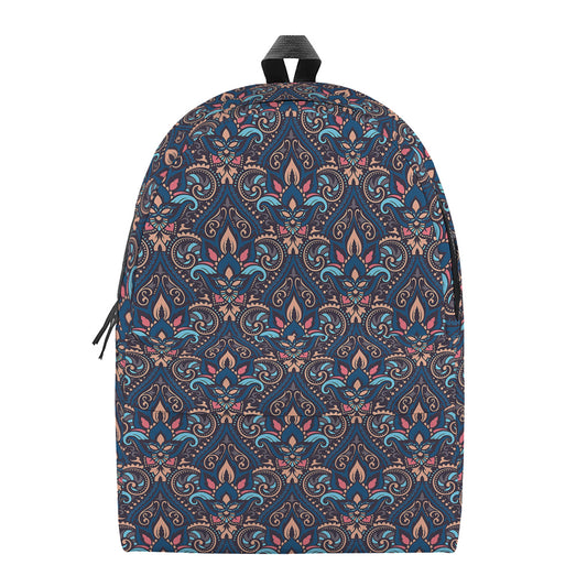Damask Boho Pattern Print Backpack
