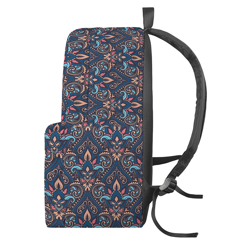 Damask Boho Pattern Print Backpack