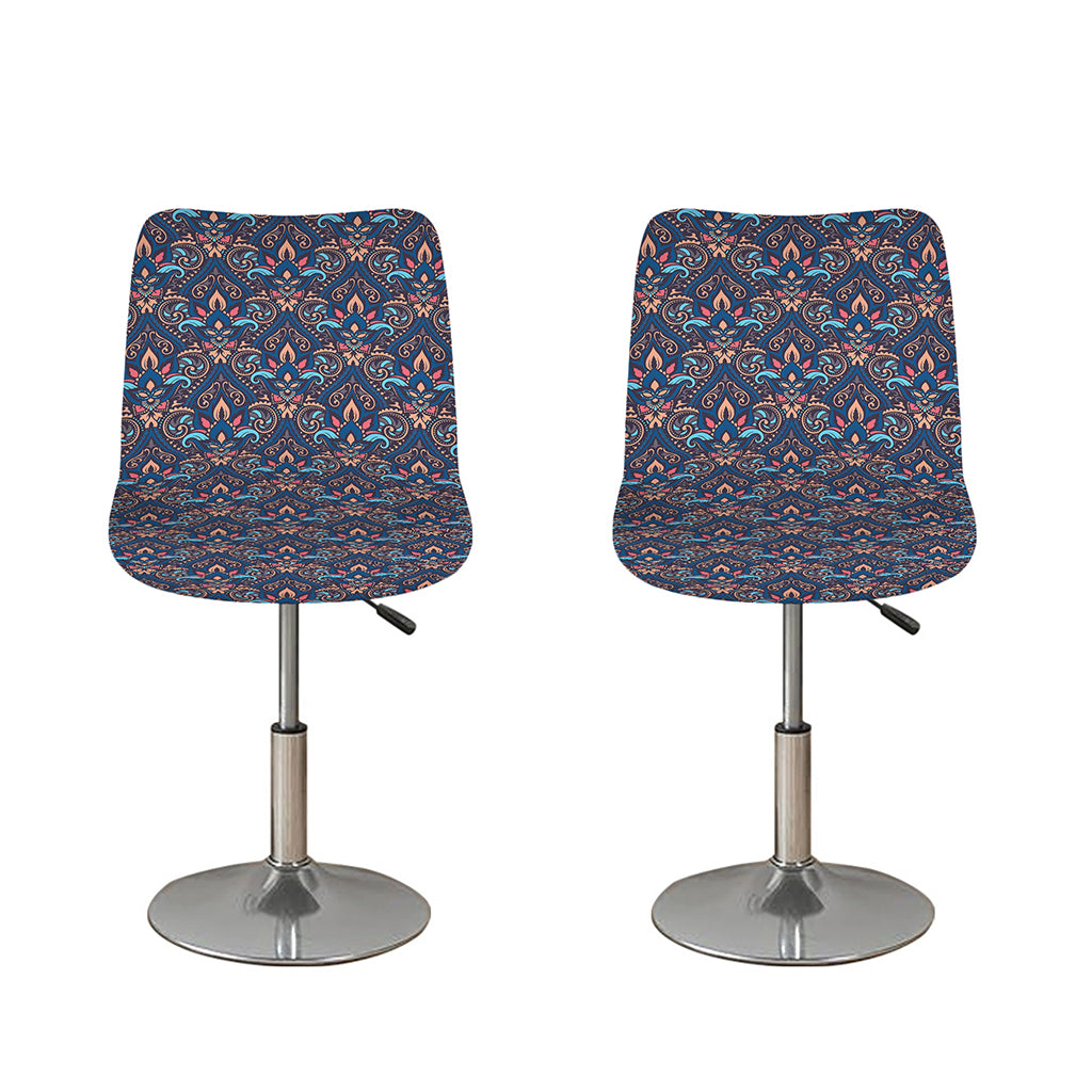 Damask Boho Pattern Print Bar Stool Covers