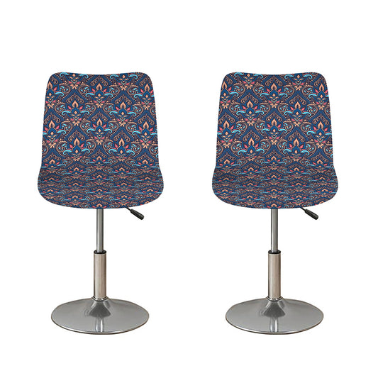 Damask Boho Pattern Print Bar Stool Covers