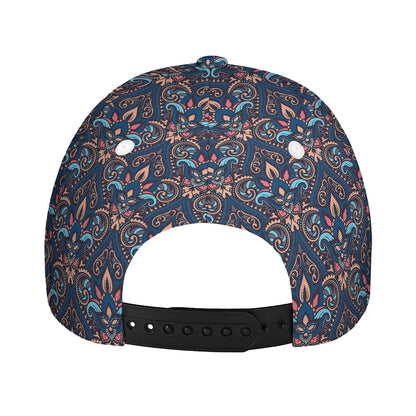 Damask Boho Pattern Print Baseball Cap
