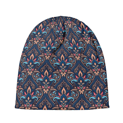 Damask Boho Pattern Print Beanie