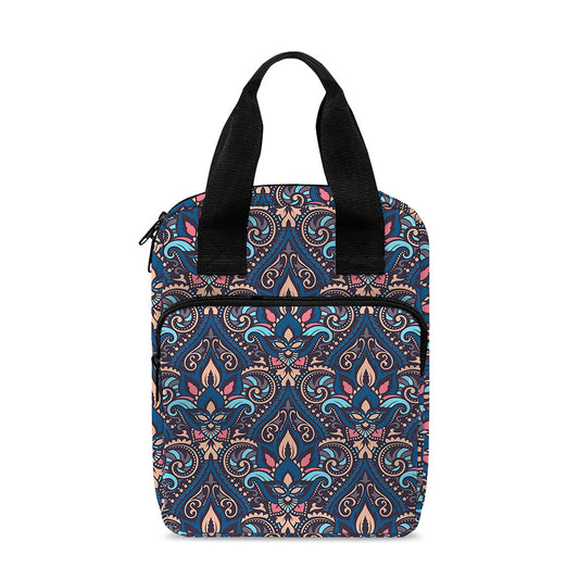 Damask Boho Pattern Print Bible Tote Bag