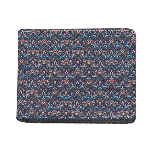 Damask Boho Pattern Print Bifold Wallet