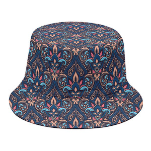 Damask Boho Pattern Print Bucket Hat