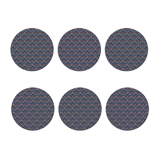 Damask Boho Pattern Print Coaster Set