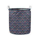 Damask Boho Pattern Print Collapsible Laundry Basket