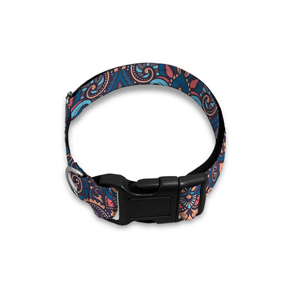 Damask Boho Pattern Print Dog Collar