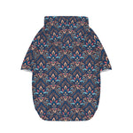 Damask Boho Pattern Print Dog Zip Up Hoodie