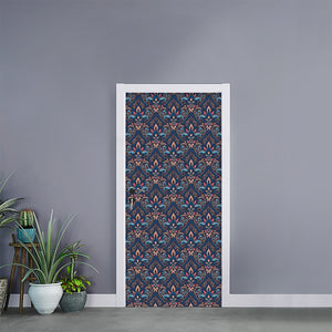 Damask Boho Pattern Print Door Sticker