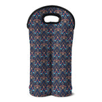 Damask Boho Pattern Print Double Neoprene Wine Tote