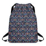 Damask Boho Pattern Print Drawstring Backpack