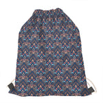 Damask Boho Pattern Print Drawstring Bag