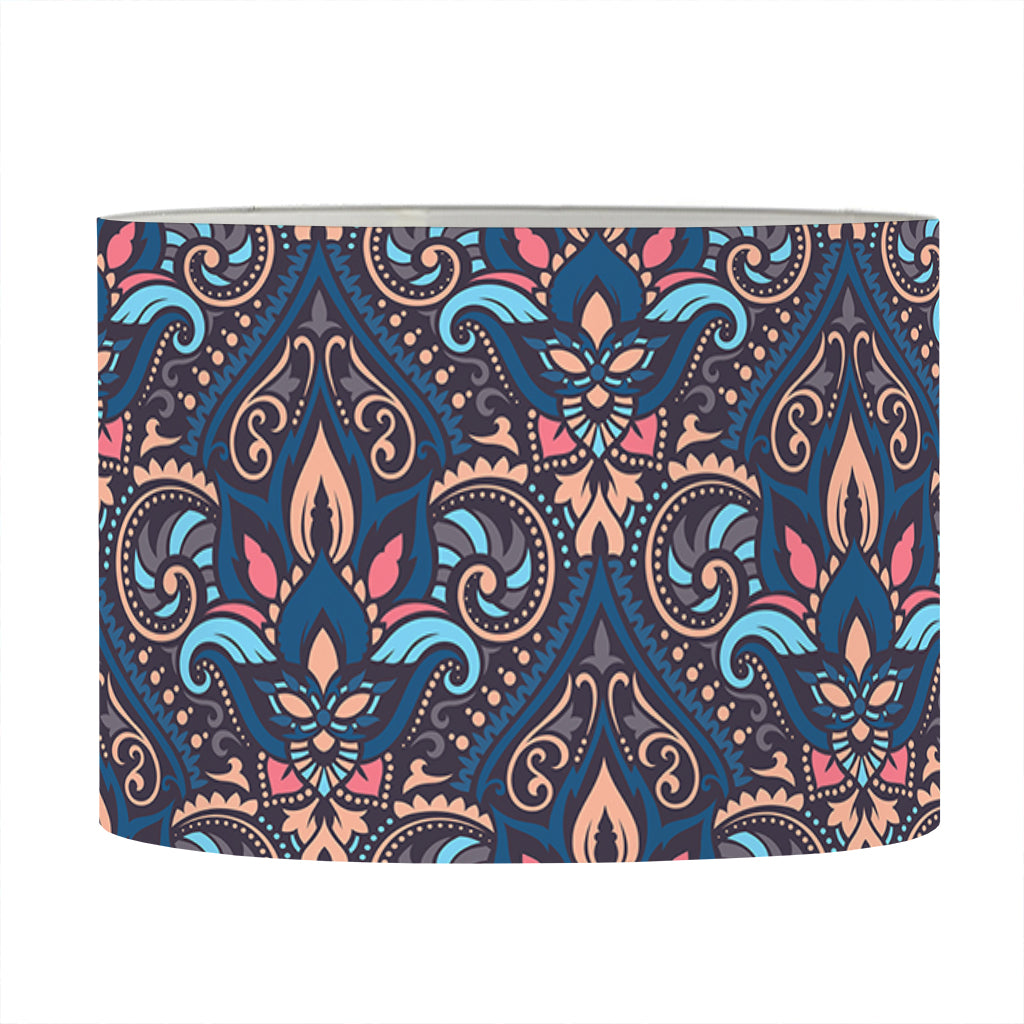 Damask Boho Pattern Print Drum Lamp Shade