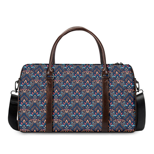 Damask Boho Pattern Print Duffle Bag