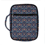 Damask Boho Pattern Print Front Pocket Bible Bag
