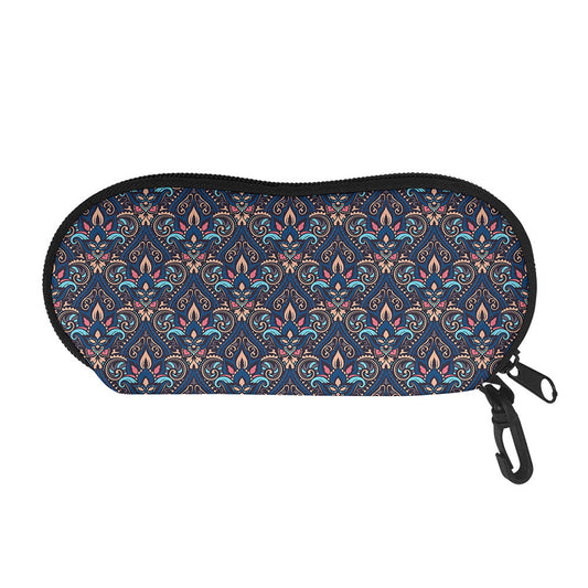 Damask Boho Pattern Print Glasses Case