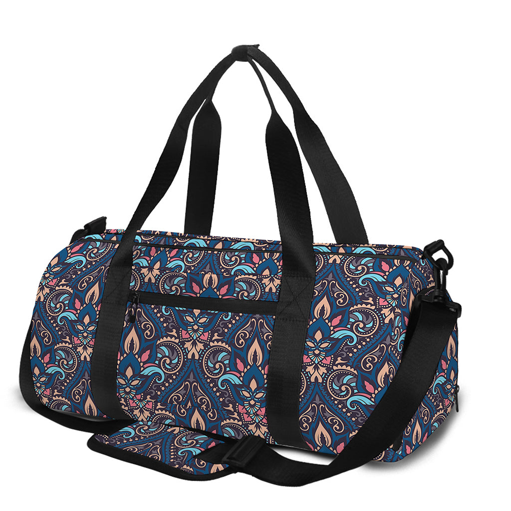 Damask Boho Pattern Print Gym Bag