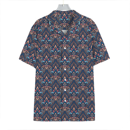 Damask Boho Pattern Print Hawaiian Shirt