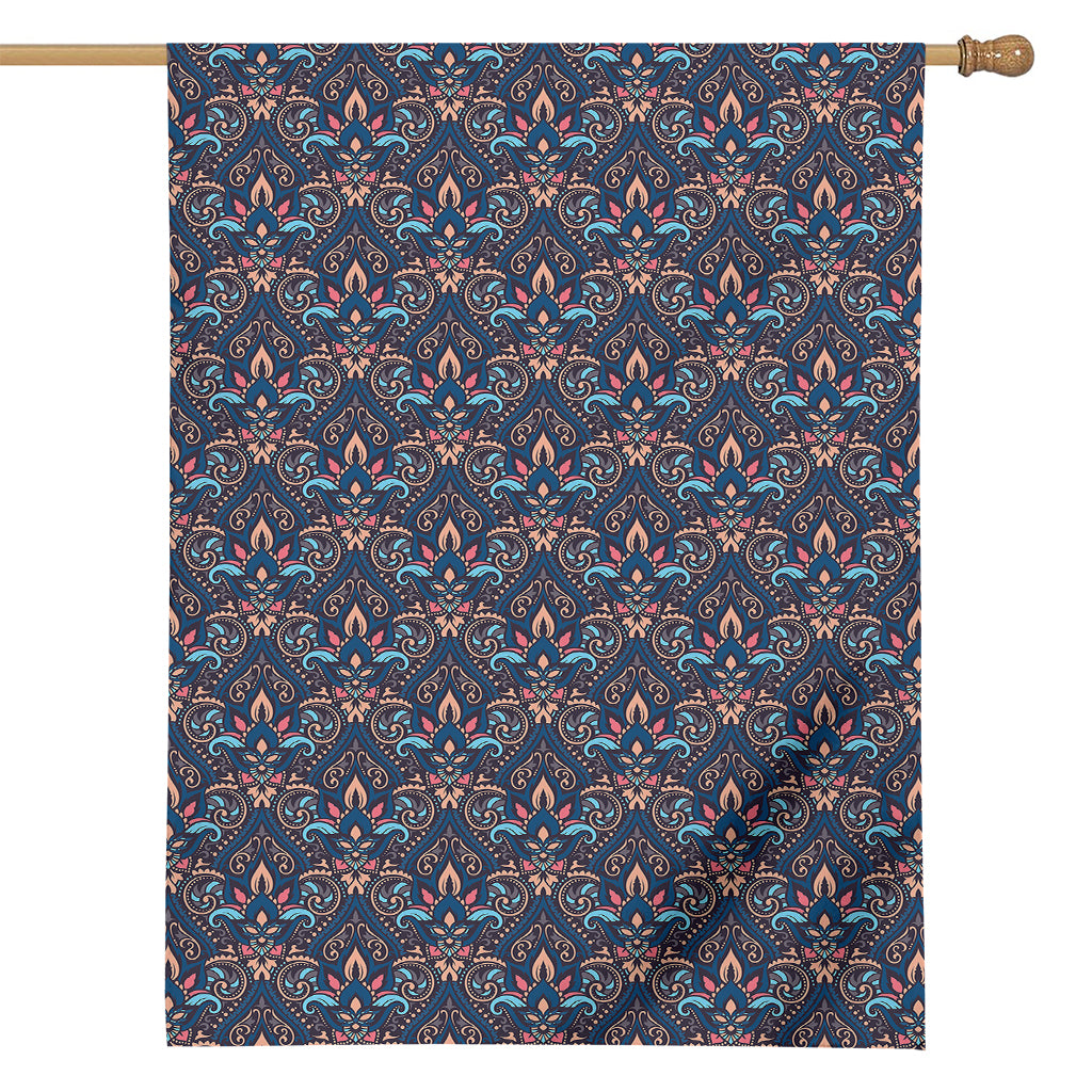 Damask Boho Pattern Print House Flag
