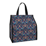 Damask Boho Pattern Print Insulated Lunch Tote