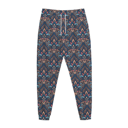 Damask Boho Pattern Print Jogger Pants