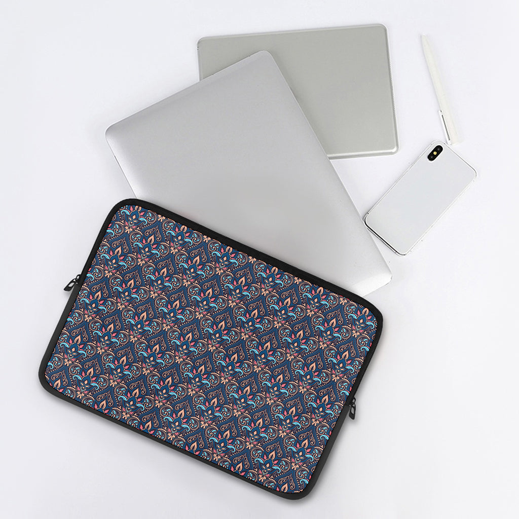 Damask Boho Pattern Print Laptop Sleeve