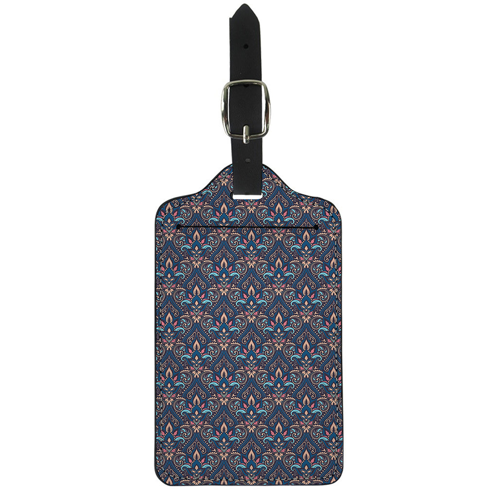 Damask Boho Pattern Print Luggage Tag