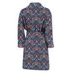 Damask Boho Pattern Print Men's Bathrobe