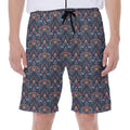 Damask Boho Pattern Print Men's Beach Shorts