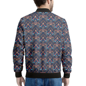 Damask Boho Pattern Print Men's Bomber Jacket