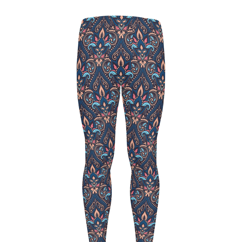 Damask Boho Pattern Print Men's leggings