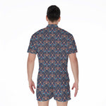 Damask Boho Pattern Print Men's Rompers