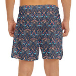 Damask Boho Pattern Print Men's Split Running Shorts
