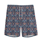 Damask Boho Pattern Print Men's Sports Shorts