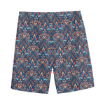 Damask Boho Pattern Print Men's Sports Shorts