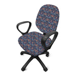 Damask Boho Pattern Print Office Chair Cover