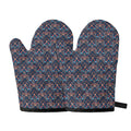 Damask Boho Pattern Print Oven Mitts