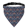 Damask Boho Pattern Print Over The Collar Dog Bandana