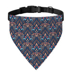 Damask Boho Pattern Print Over The Collar Dog Bandana