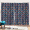 Damask Boho Pattern Print Pencil Pleat Curtains