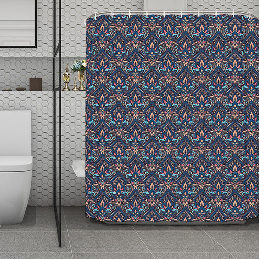 Damask Boho Pattern Print Polyester Shower Curtain