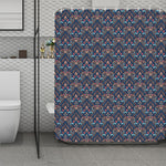 Damask Boho Pattern Print Polyester Shower Curtain