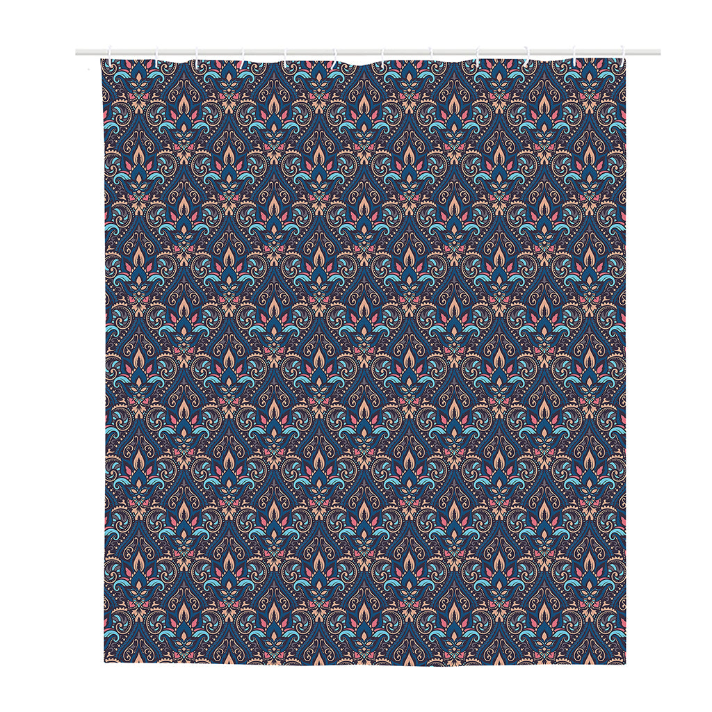 Damask Boho Pattern Print Polyester Shower Curtain
