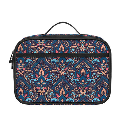 Damask Boho Pattern Print Portable Lunch Bag