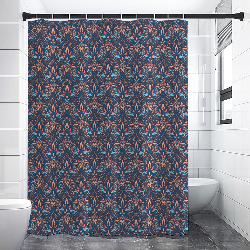 Damask Boho Pattern Print Premium Shower Curtain