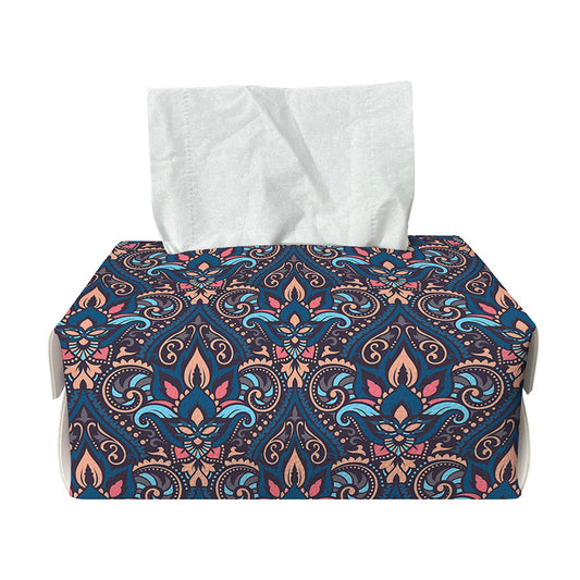 Damask Boho Pattern Print Rectangle Tissue Box Cover
