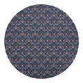 Damask Boho Pattern Print Round Blanket