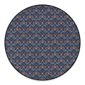 Damask Boho Pattern Print Round Floor Mat