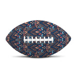 Damask Boho Pattern Print Rugby Ball